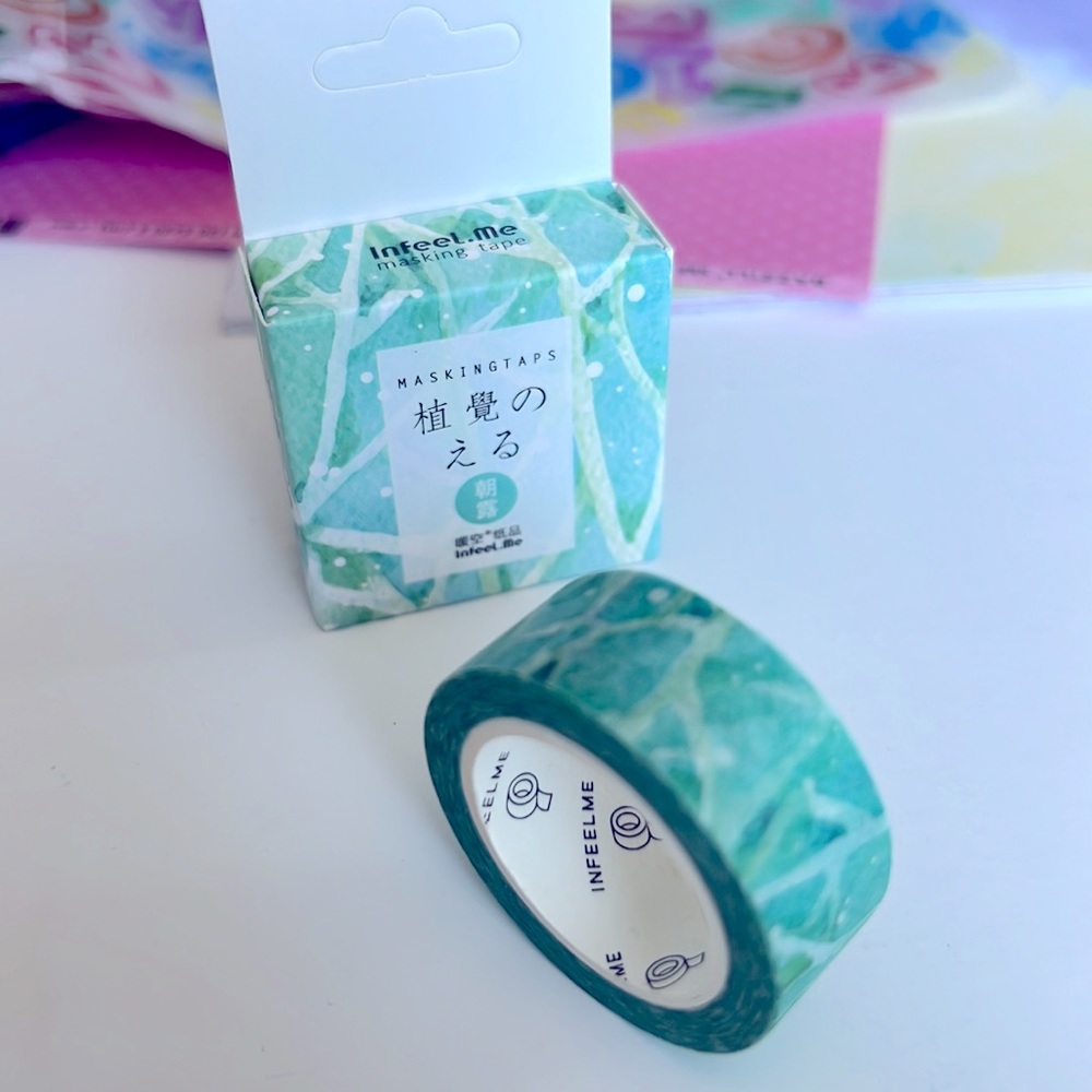 Green Design Washi Tape Masking Tape Adhesive Tape (15mm x 7m)